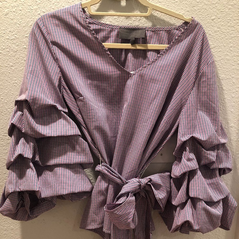 Anthropologie NWT Women's Wrap Blouse Medium